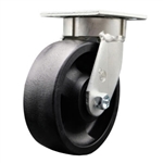 6 Inch Kingpinless Swivel Caster with Glass Filled Nylon Wheel