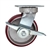 6 Inch Swivel Caster with Polyurethane Tread on Aluminum Core Wheel, Ball Bearings, and Brake