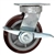6 Inch Kingpinless Swivel Caster with Polyurethane Tread on Poly Core Wheel and Brake