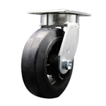 6 Inch Kingpinless Swivel Caster with Rubber Tread Wheel