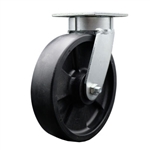 8 Inch Kingpinless Swivel Caster with Glass Filled Nylon Wheel