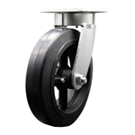 8 Inch Kingpinless Swivel Caster with Rubber Tread Wheel
