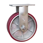 10 Inch Rigid Caster with Polyurethane Tread on Aluminum Core Wheel