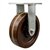 Rigid caster fitted with 10 inch diameter by 3 inch wide high temperature phenolic wheel