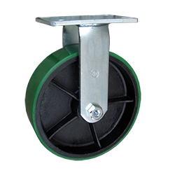 10 Inch Rigid Caster with Polyurethane Tread Wheel