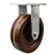 Rigid caster fitted with 12 inch diameter by 3 inch wide high temperature phenolic wheel