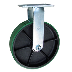 12 Inch Rigid Caster with Polyurethane Tread Wheel