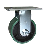 6 Inch Rigid Caster with Polyurethane Tread Wheel