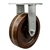 Rigid caster fitted with 8 inch diameter by 3 inch wide high temperature phenolic wheel