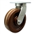 Swivel caster fitted with 10 inch diameter by 3 inch wide high temperature phenolic wheel