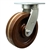 Swivel caster fitted with 12 inch diameter by 3 inch wide high temperature phenolic wheel
