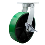 12 Inch Swivel Caster with Polyurethane Tread Wheel and Side Lock Brake