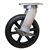 12 Inch Kingpinless Swivel Caster with Moldon Rubber Wheel and Side Lock Brake