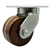 Swivel caster fitted with 6 inch diameter by 3 inch wide high temperature phenolic wheel