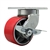 6 Inch Swivel Caster with Polyurethane Tread Wheel and Side Lock Brake