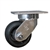 6 Inch Kingpinless Swivel Caster with Rubber on Cast Iron Core Wheel