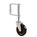 4" Gate Caster with Hard Rubber Wheel