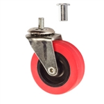 creeper caster with rivet nut
