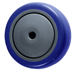3 inch  blue Polyurethane on Poly Wheel