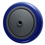 5" x 1-1/4"  Blue Polyurethane on Poly Wheel