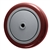 5" x 1-1/4"  Maroon Polyurethane on Poly Wheel