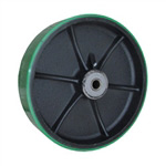 Polyurethane on Cast Iron Wheel