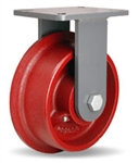 8 Inch Rigid Caster with Flanged Wheel