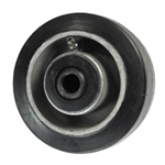 4 inch by 2 inch Rubber caster wheel with aluminum core