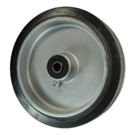 8 inch by 2 inch Rubber caster wheel with aluminum core