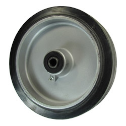 8" x 2" rubber on Aluminum Wheel