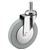 4 inch swivel caster with grip ring stem for hospital applications