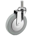 4 inch swivel caster with grip ring stem for hospital applications