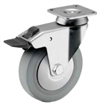 5 inch total lock swivel caster for hospital applications