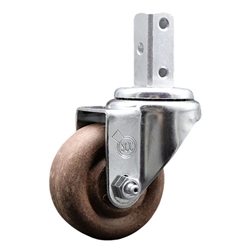 7/8" square stem caster 3" high temperature glass filled nylon wheels