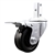 3/4 inch square stem roller bearing swivel casters with 3 inch phenolic wheel featuring total lock brake