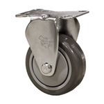 3" Stainless Steel Rigid Caster with Polyurethane Tread