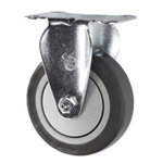 4" Stainless Steel Rigid Caster with Thermoplastic Rubber Tread Wheel