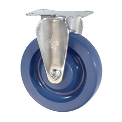 5" Stainless Steel Rigid Caster with Polyurethane Wheel