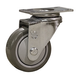 3" Stainless Steel Swivel Caster with Polyurethane Tread