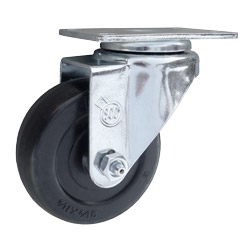 3-1/2 Inch Stainless Steel Swivel Caster with Hard Rubber Wheel