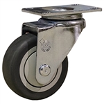 3-1/2" Stainless Steel Swivel Caster with Thermoplastic Rubber Wheel
