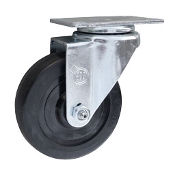 4 Inch Stainless Steel Swivel Caster with Hard Rubber Wheel