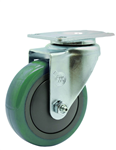 Service Caster #20 Series Stainless Steel swivel casters with 4 inch by 1-1/4 inch polyurethane tread wheel provide a washable caster solution. These casters are ideal for commercial kitchens, food processing, carts, equipment, and DIY projects. 