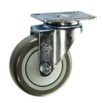 4" Stainless Steel Swivel Caster with Polyurethane Tread