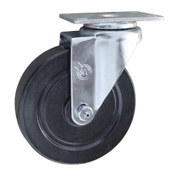 5 Inch Stainless Steel Swivel Caster with Hard Rubber Wheel