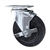 5 Inch Stainless Steel Swivel Caster with Hard Rubber Wheel and brake