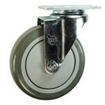 5" Stainless Steel Swivel Caster with Polyurethane Tread