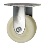 4 Inch Stainless Steel Rigid Caster - Nylon Wheel