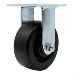 Service Caster #30 Series stainless steel rigid casters with 5 inch polyolefin wheel provide a washable caster solution.