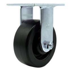 Service Caster #30 Series stainless steel rigid casters with 5 inch polyolefin wheel provide a washable caster solution.